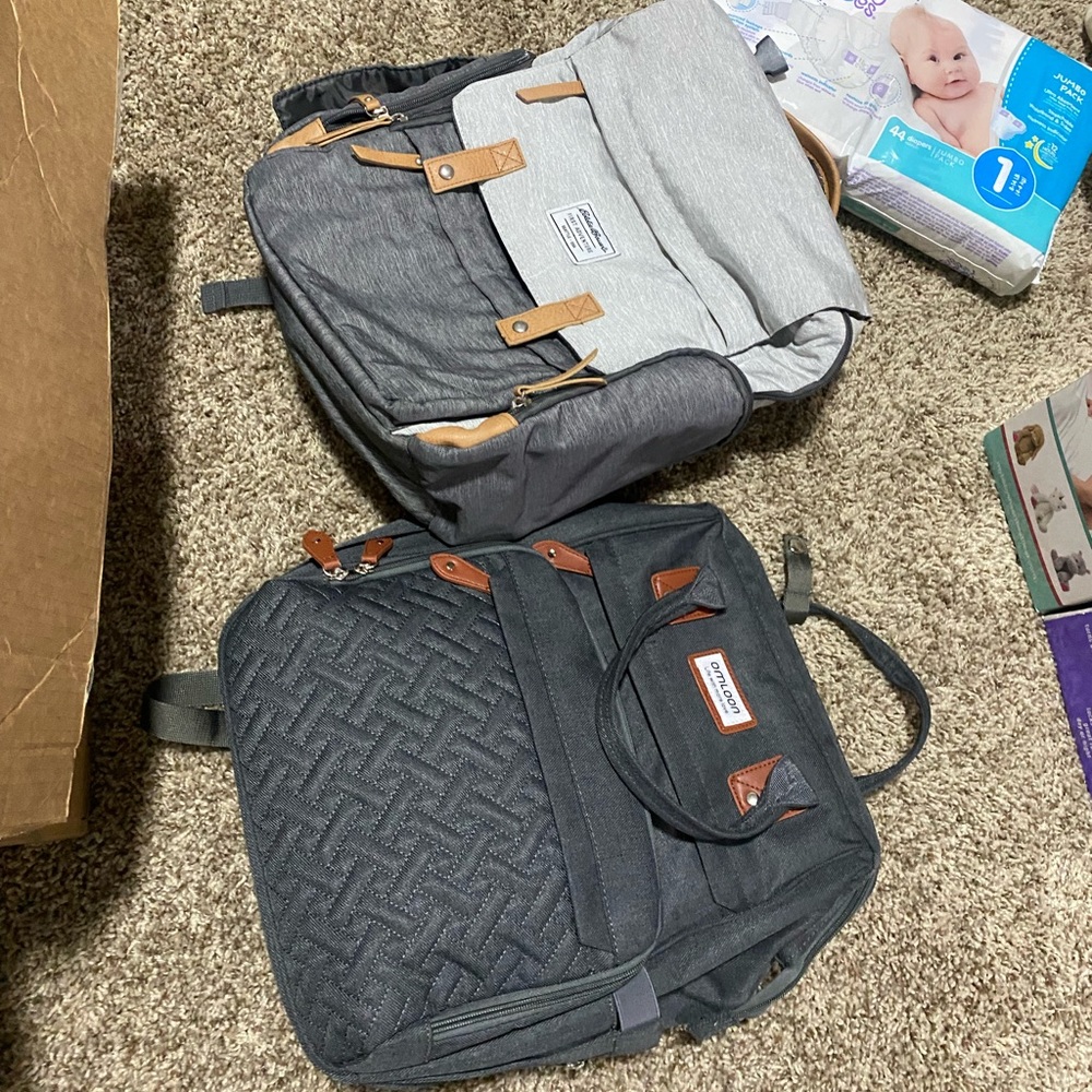 Backpack style diaper bags